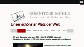 What Roemnitzermuehle-restaurant.de website looked like in 2020 (4 years ago)