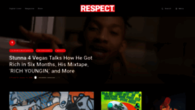 What Respect-mag.com website looked like in 2020 (4 years ago)