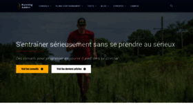 What Running-addict.fr website looked like in 2020 (4 years ago)