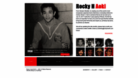 What Rockyhaoki.com website looked like in 2020 (4 years ago)