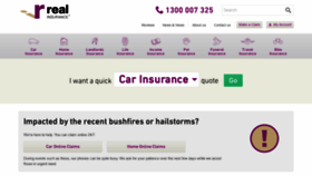 What Realinsurance.com.au website looked like in 2020 (4 years ago)