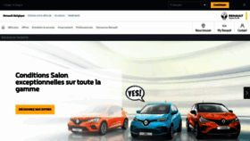 What Renault.be website looked like in 2020 (4 years ago)