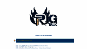 What Rig-talk.com website looked like in 2020 (4 years ago)