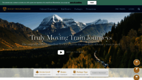 What Rockymountaineer.com website looked like in 2020 (4 years ago)
