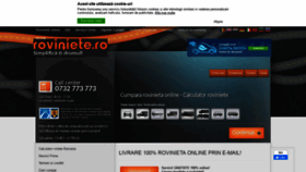 What Roviniete.ro website looked like in 2020 (6 years ago)