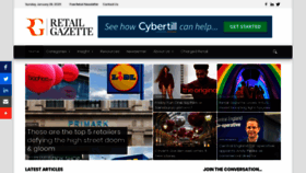 What Retailgazette.co.uk website looked like in 2020 (4 years ago)