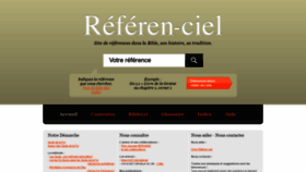 What Referen-ciel.com website looked like in 2020 (4 years ago)