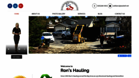 What Rons-hauling.com website looked like in 2020 (4 years ago)