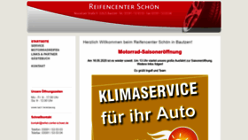 What Reifen-center-schoen.de website looked like in 2020 (4 years ago)