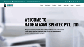 What Radhalaxmispintex.com website looked like in 2020 (4 years ago)