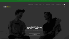 What Richroll.com website looked like in 2020 (4 years ago)