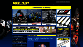 What Racetech.com website looked like in 2020 (4 years ago)