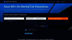 What Rentalcover.com website looked like in 2020 (4 years ago)