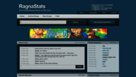 What Ragnastats.com website looked like in 2020 (4 years ago)
