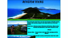 What Roystontoursstkitts.com website looked like in 2020 (4 years ago)
