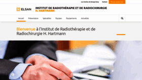 What Radiotherapie-hartmann.fr website looked like in 2020 (4 years ago)