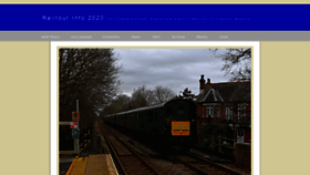 What Railtourinfo.co.uk website looked like in 2020 (4 years ago)