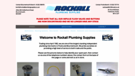 What Rockallplumbingsupplies.co.uk website looked like in 2020 (4 years ago)