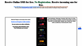 What Receiveonlinesms.biz website looked like in 2020 (4 years ago)