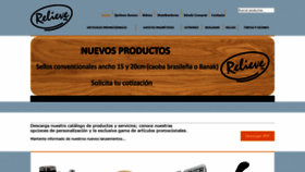 What Relieve.mx website looked like in 2020 (5 years ago)