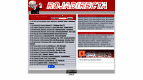 What Rojadirecta.top website looked like in 2020 (4 years ago)