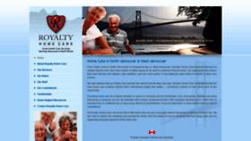 What Royaltyhomecare.ca website looked like in 2020 (4 years ago)