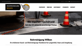 What Rohrreinigung-wilken.de website looked like in 2020 (4 years ago)