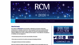 What Rcmawards.com website looked like in 2020 (4 years ago)