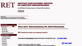 What Ret-instituut.nl website looked like in 2020 (4 years ago)