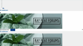 What Raypeatforums.org website looked like in 2020 (4 years ago)