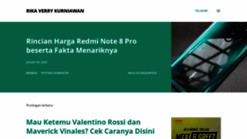 What Rikaverrykurniawan.com website looked like in 2020 (4 years ago)
