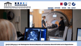 What Radiologiekrefeld.de website looked like in 2020 (4 years ago)