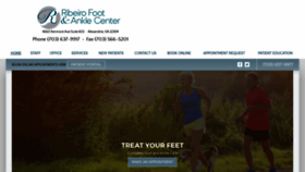 What Ribeirofootandankle.com website looked like in 2020 (4 years ago)