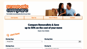 What Removalscompare.com.au website looked like in 2020 (4 years ago)