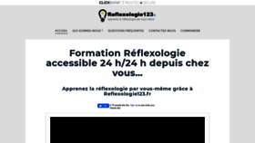 What Reflexologie123.fr website looked like in 2020 (4 years ago)