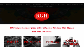 What Rghartistoilpaint.com website looked like in 2020 (4 years ago)