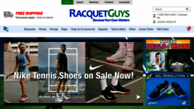 What Racquetguys.ca website looked like in 2020 (4 years ago)