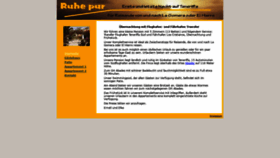 What Ruhepur.com website looked like in 2020 (4 years ago)