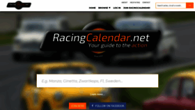 What Racingcalendar.net website looked like in 2020 (4 years ago)