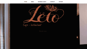 What Restaurantleto.at website looked like in 2020 (4 years ago)