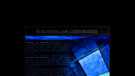 What Rosenthallawcorp.com website looked like in 2020 (4 years ago)