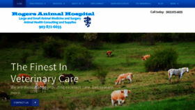 What Rogersanimalhospital.com website looked like in 2020 (5 years ago)