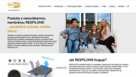 What Respilon.cz website looked like in 2020 (4 years ago)
