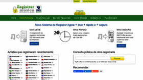 What Registrarmusica.com.br website looked like in 2020 (4 years ago)
