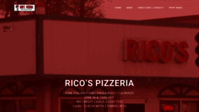 What Ricos-pizzeria.com website looked like in 2020 (4 years ago)