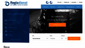What Regiodienst.nl website looked like in 2020 (4 years ago)