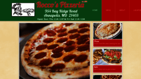 What Roccospizzashop.com website looked like in 2020 (4 years ago)