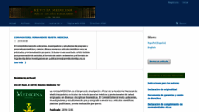What Revistamedicina.net website looked like in 2020 (4 years ago)