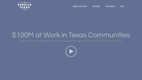 What Rebuildtx.org website looked like in 2020 (4 years ago)