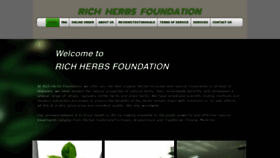 What Richherbsfoundation.com website looked like in 2020 (4 years ago)